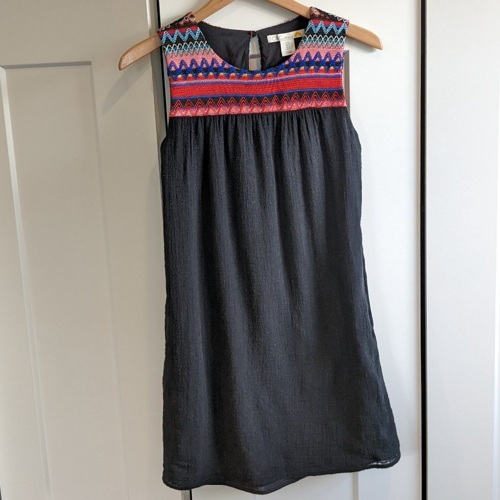 C&C California embroidered mini dress